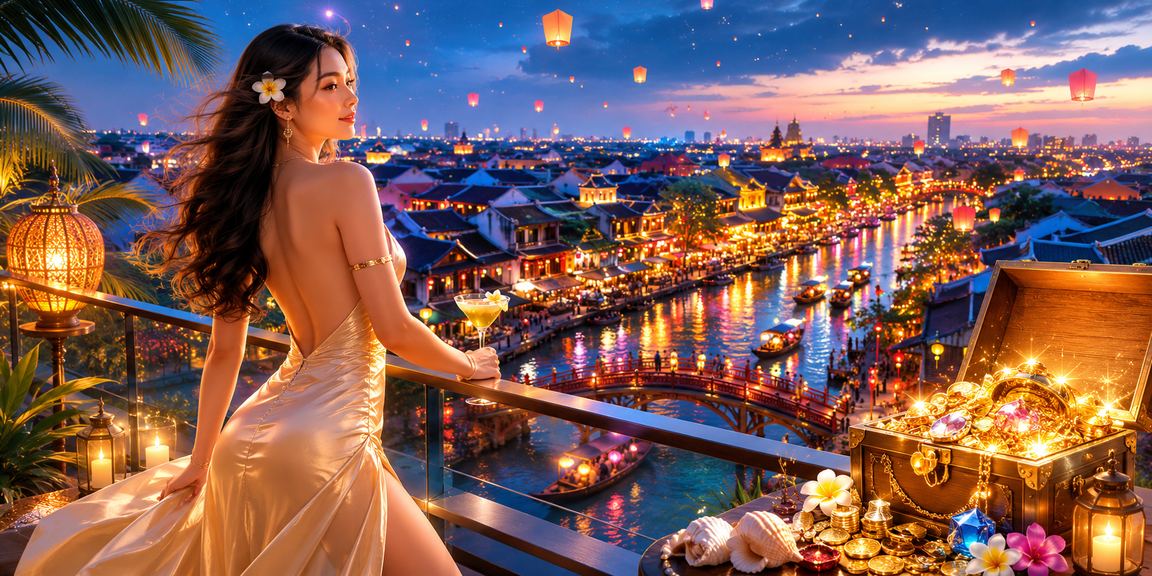 Đêm Hà Nội với đèn lồng lung linh và không khí sôi động của casino trực tuyến