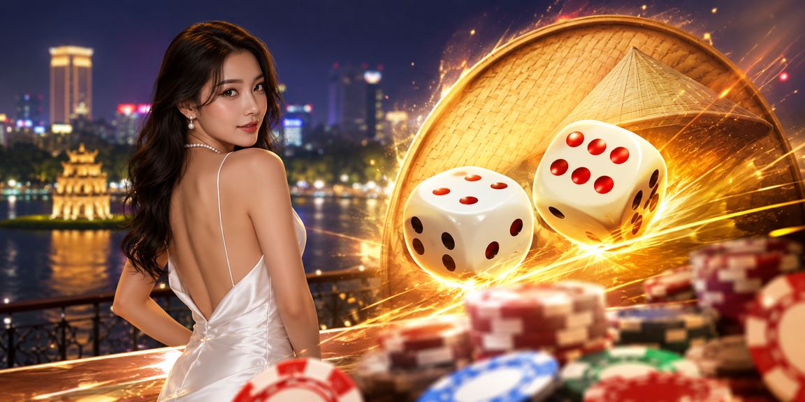 Trò chơi Tài xỉu với xúc xắc truyền thống và nón lá tại Hà Nội – không khí giải trí địa phương